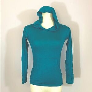 🌸Terez Teal Long Sleeve Women's Hoodie size small